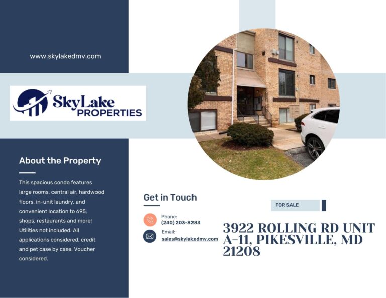 3922 Rolling Rd Unit A-11, Pikesville, MD 21208 Featured