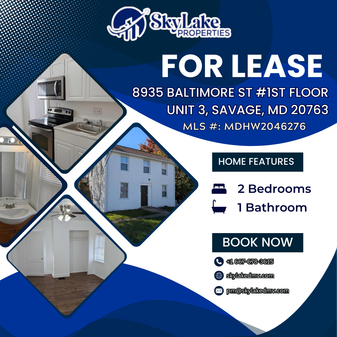 8935 Baltimore St #1ST FLOOR UNIT 3, Savage, MD 20763